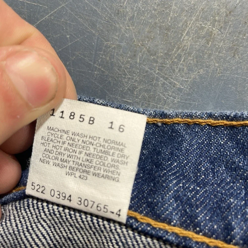 Vtg Levis Orange Tab 517 Jeans Mens 46x32 (fit 44x32) Bootcut USA 90s DARK Wash